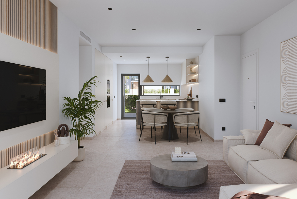 Living room apartment in Santa Rosalia - Real Estate Agency - Costa Calida - 1