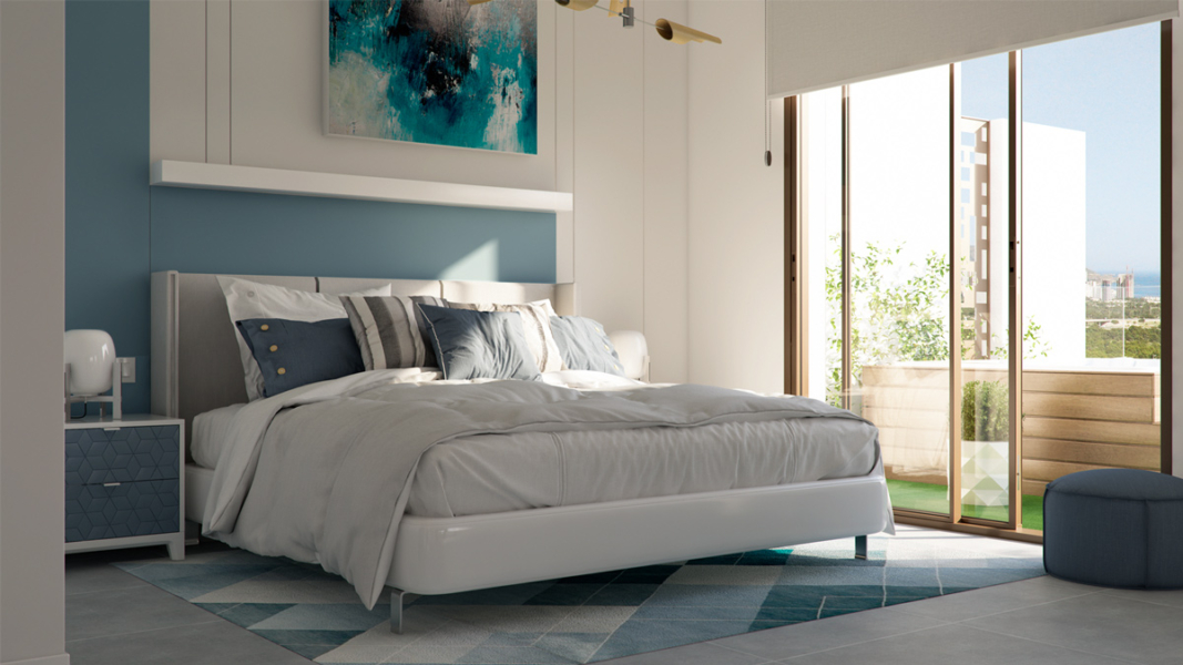 Seascape-Blue-Bedroom-Costa Blanca