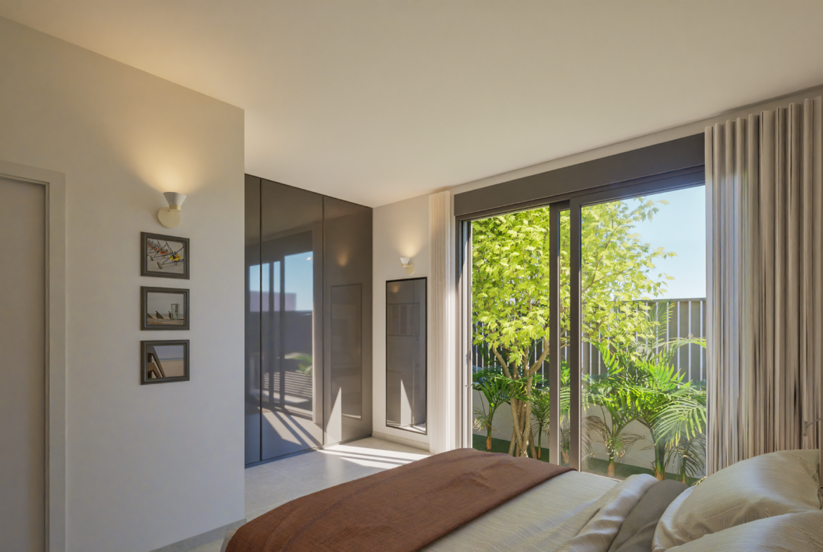 Residencial Carrizo Beach-Bedroom-View-Costa Calida