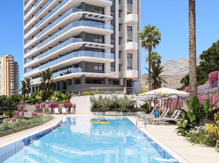 Eagle-Tower-pool-benidorm-costa blanca-appartment