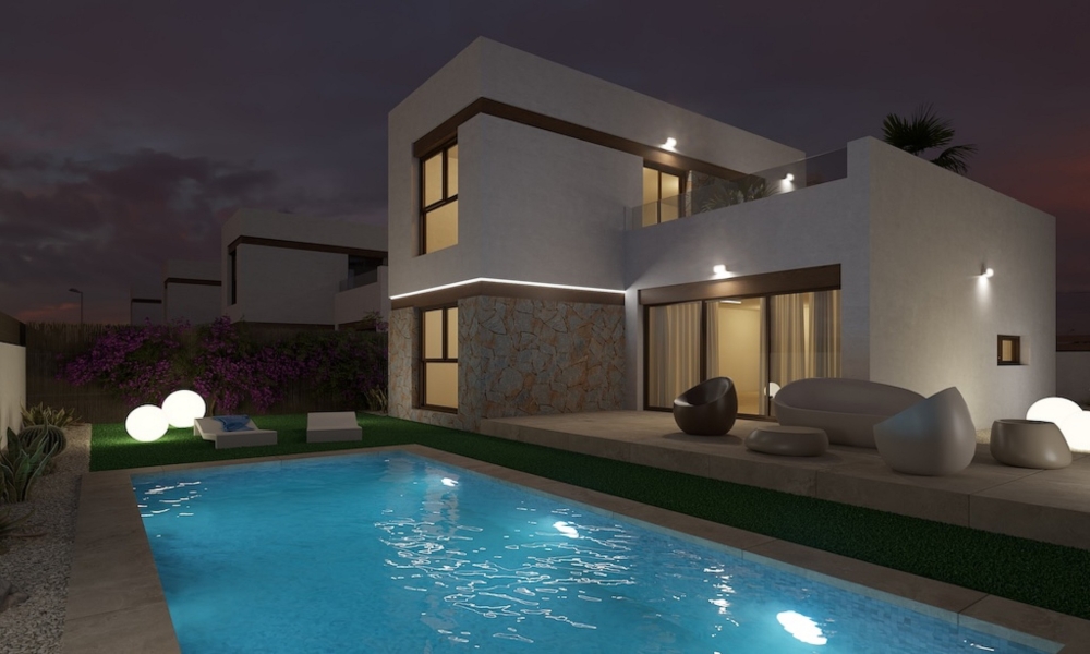 Gante Villas - By night-Costa Blanca