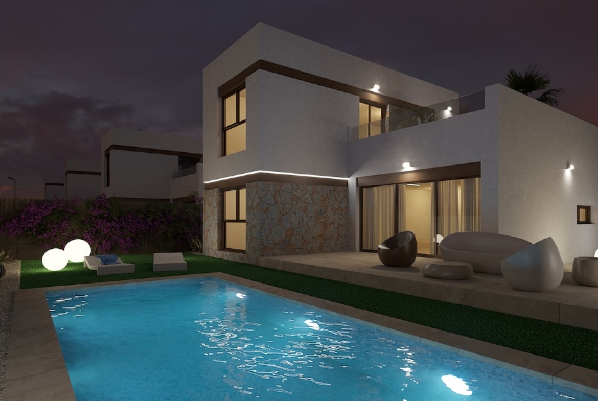 Gante Villas - By night-Costa Blanca