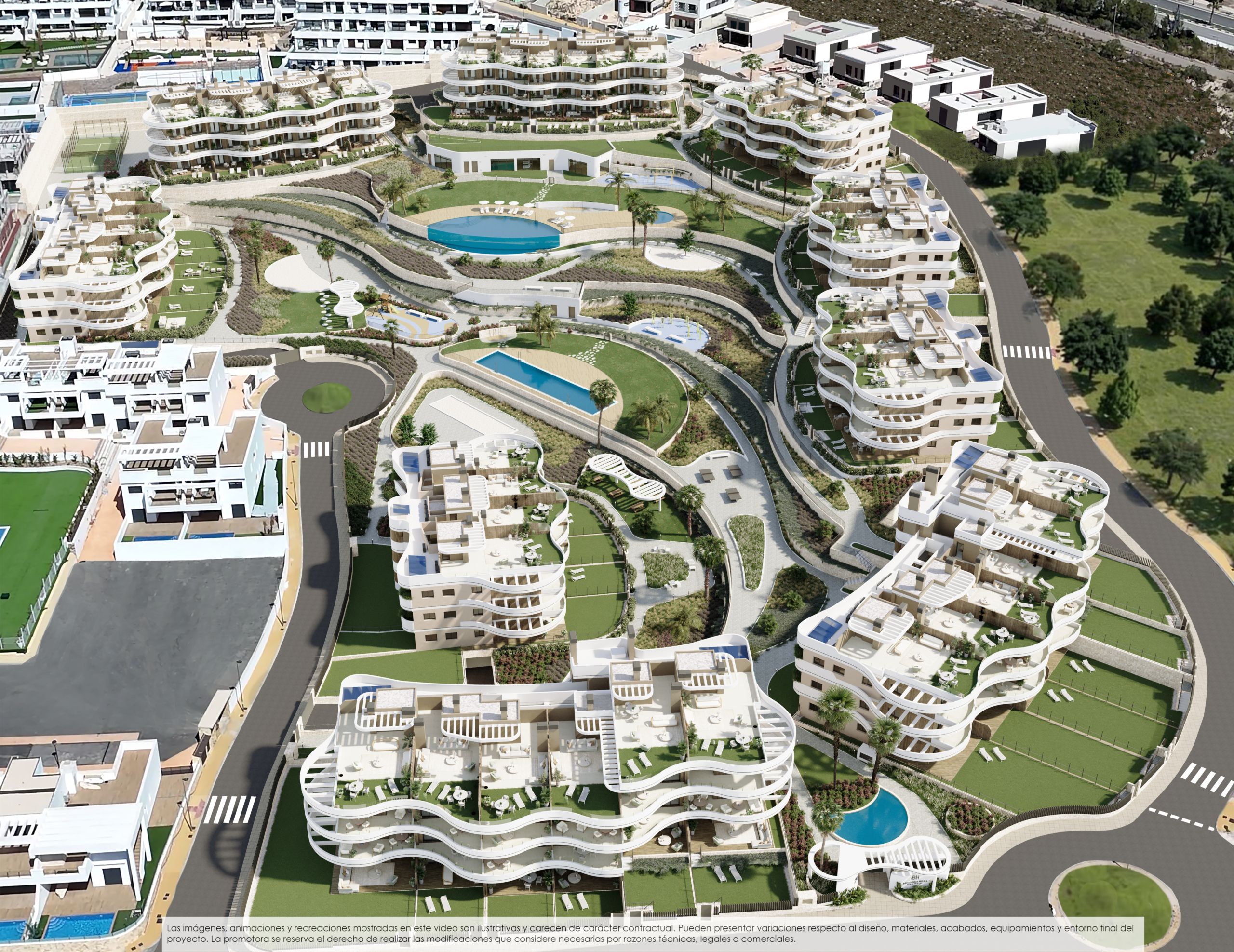 Benidorm Hills - Air Photo